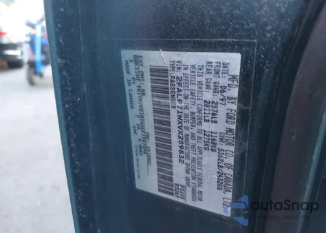 1997 Ford Crown Victoria Police Interceptor из США, поврежденный, VIN 2FALP71WXVX209832